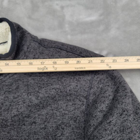 Orvis Mens Sherpa Lined Jacket Size XXL Soft Stretchy Knit Quarter Zip Pockets - Picture 11 of 14